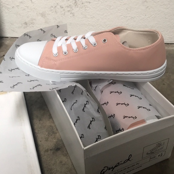 Mauve Rubber Cap Toe Lace Up Sneaker - Picture 5 of 8